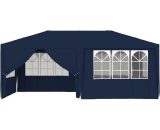 Grosmonde - 4x6m Professional Party Tent with Side Walls Blue 90 g/m2 YY-O26000602